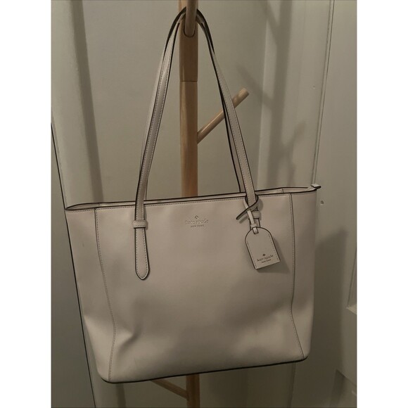 Kate Spade New York Schuyler Women's Cream Meringue Tote Bag Medium - Picture 2 of 13